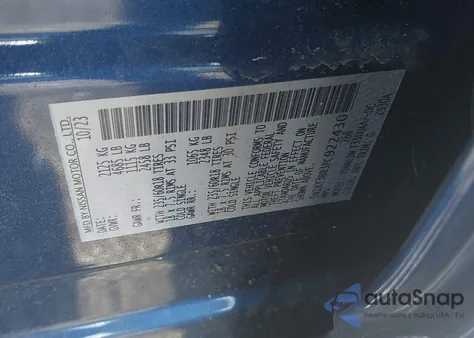 2023 Nissan Rogue Sv Intelligent Awd from USA, damaged, VIN 5N1BT3BB3PC922430